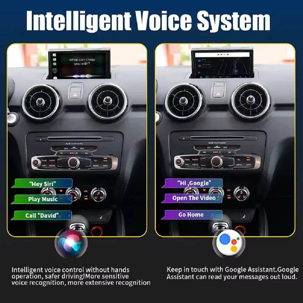 CARABC Wireless Carplay module for Audi A1 Q3 RMC HN+ 2009-2018 Year Support Android Auto autolink Airplay Rear Camera Car Play