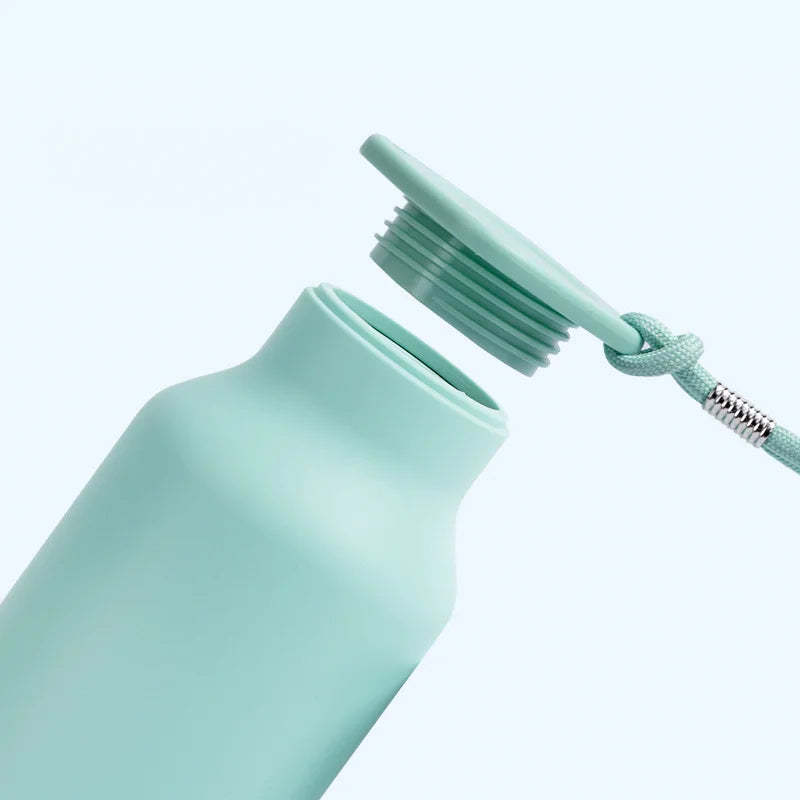 600ml Portable Telescopic Silicone Folding Water Bottle - Convenient for Travel and Camping Water Dispenser