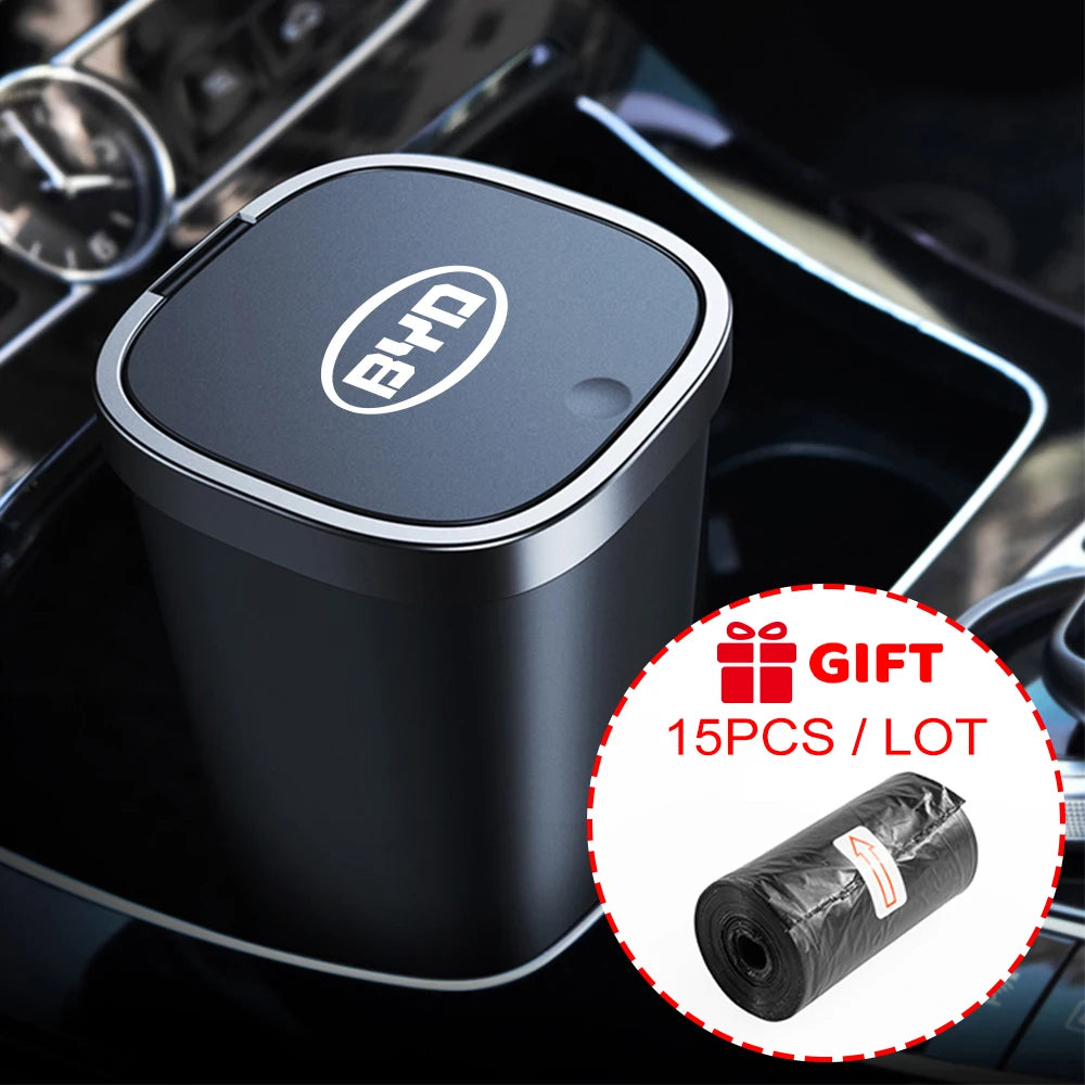 Car Trash Bin Garbage Storage Can Dust Case Auto Accessories For BYD F3 E6 Yuan Plus Atto F0 G3 I3 Ea1 Song Max Tang Dmi 2din