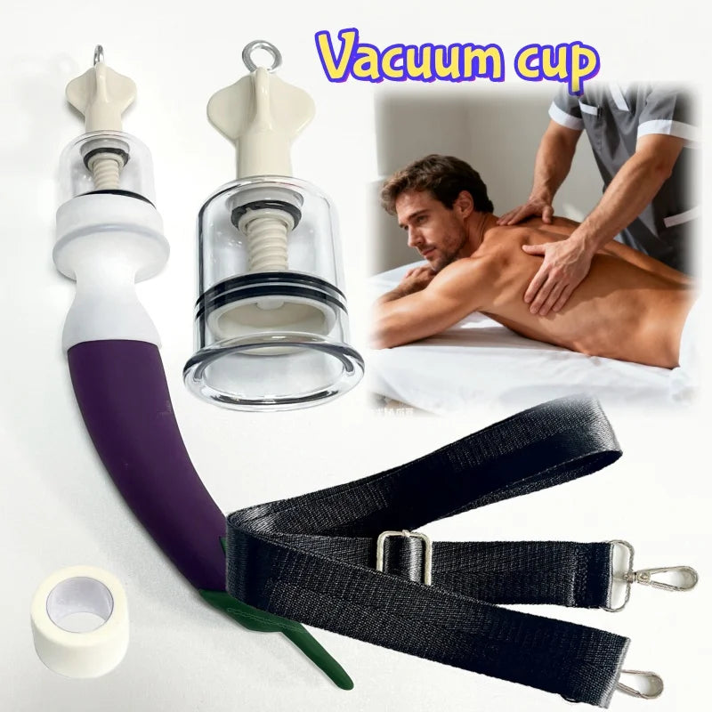 Manual Massage Rotating Handle Easy To Use Household Cupping Product Men's Muscle Training Massager Durable and Portable