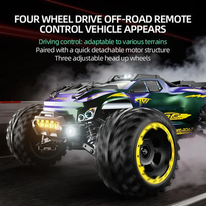 JJRC C8832A 1:10 RC Car 2.4G 4WD High-Speed With Light Large Electric Remote Control Crawler 4x4 Off-Road Vehicle Toy For Kid