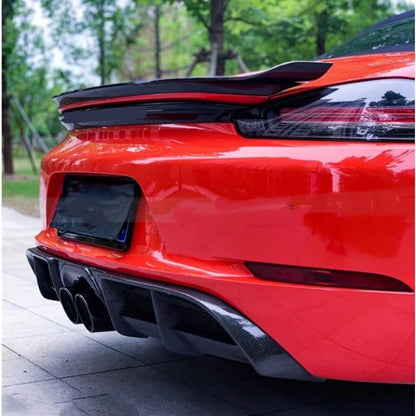 For Porsche 718 16-21 Modified Carbon fiber Rear Spoiler Tail Wing Body kit Car Accessories