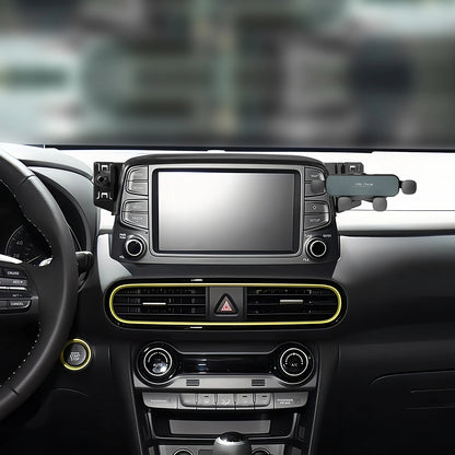 Special For Hyundai Kona 2017-2023 Phone Holder Central Navigation Fixed Base GPS Stand Mobile Phone Mounts Smartphone Bracket