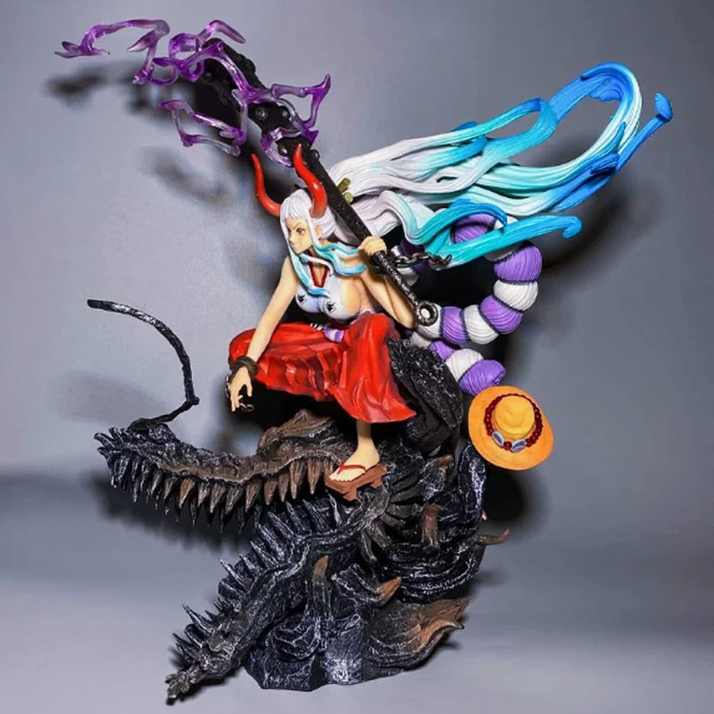 One Piece Yamato Gk Figure Pvc Anime Statue Pretty Girl Figurine Desktop Decoration Exquisite Collectible Model Home Decor Gift