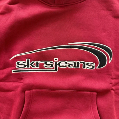 SISTERS AND SEEKERS Women Letters Print Cotton Hoodies Red Long Drop Sleeve Loose Fashion Hooded Sweatshirt 2026 New Autumn