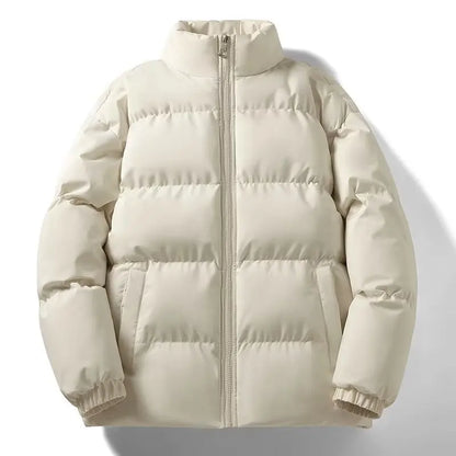 Winter Thermal Thick Unisex Jackets Fashion Warm Snow Couples Coat Parkas Loose Oversized Puffer Coat Outwear Apricot Blue Parka