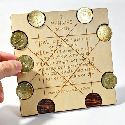 Penny Baffling Puzzle Difficult Brain Teasers for Adults & Kids Educational Toys IQ Logic Challenge Juegos De Inteligencia