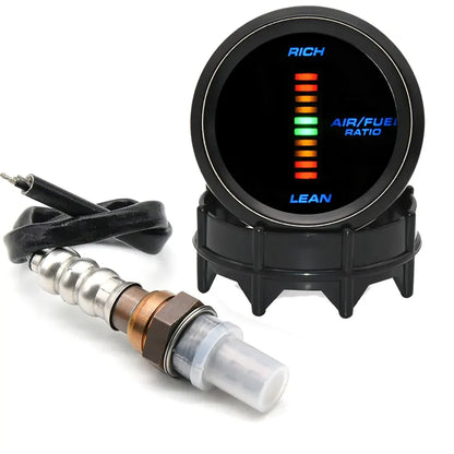 * 52MM Air Fuel Ratio Meter or With Narrowband O2 Oxygen Sensor LED Digital Gauge for Car Racing 12V