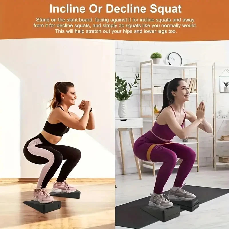 Yoga Insole Insert 3pcs Wedge Stretch Slant Boards Adjustable Bricks Squat Wedge Blocks For Exercise Gym Fitness Accessories
