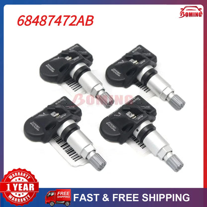 New Car TPMS Tire Pressure Sensor 433MHz 68487472AA 68487472AB For Dodge Challenger R/T Scat Pack 2019 2020 2021 2022 2023