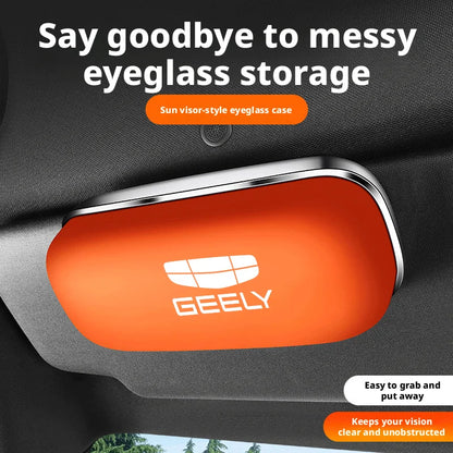 Compatible with Geely Galaxy L7 eyewear case L6/E5/Starship 7EMi car sunglasses holder, car sunshade storage box.