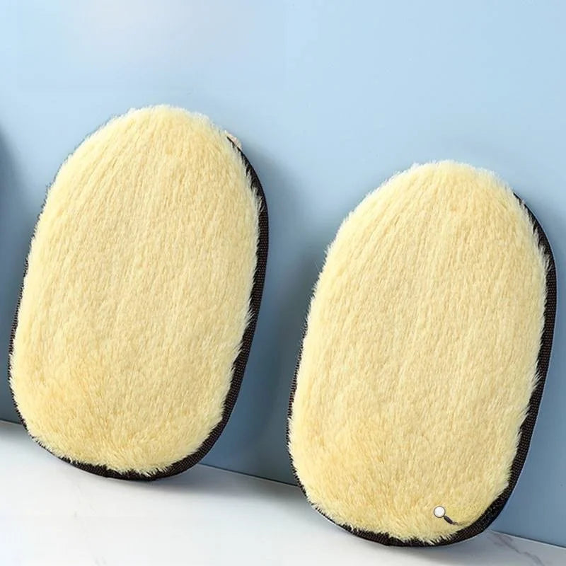 Leather Shoe Cleaning Cloth Glove Style Polishing Towel Soft Brush for Cotton Care Home Use Shoe Care Products Household