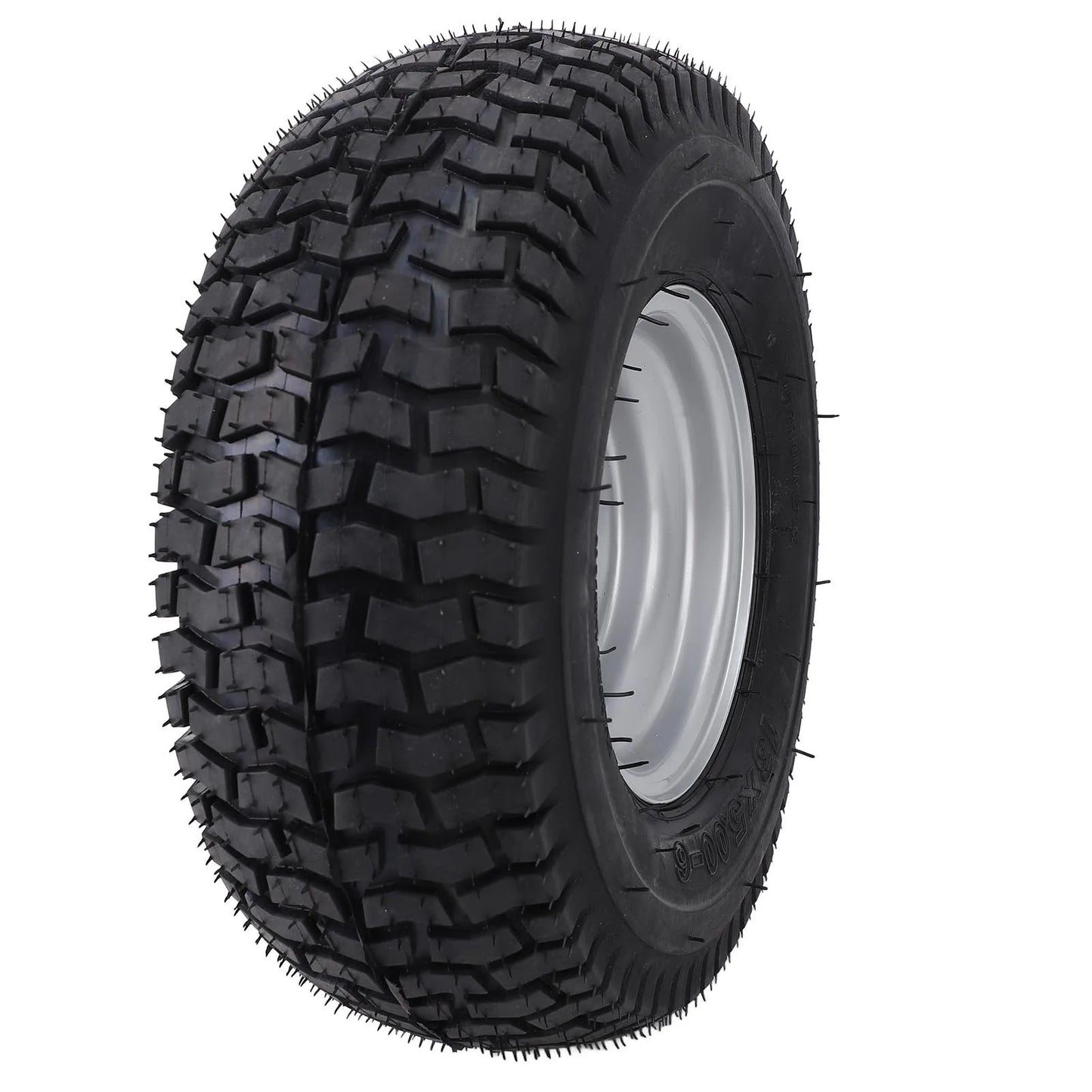13x5.00‑6 Wheel Tire with Rim Vacuum Tubeless Enhanced Traction Antislip All Terrain Tire for ATV Quad Go Kart Golf Cart Bike