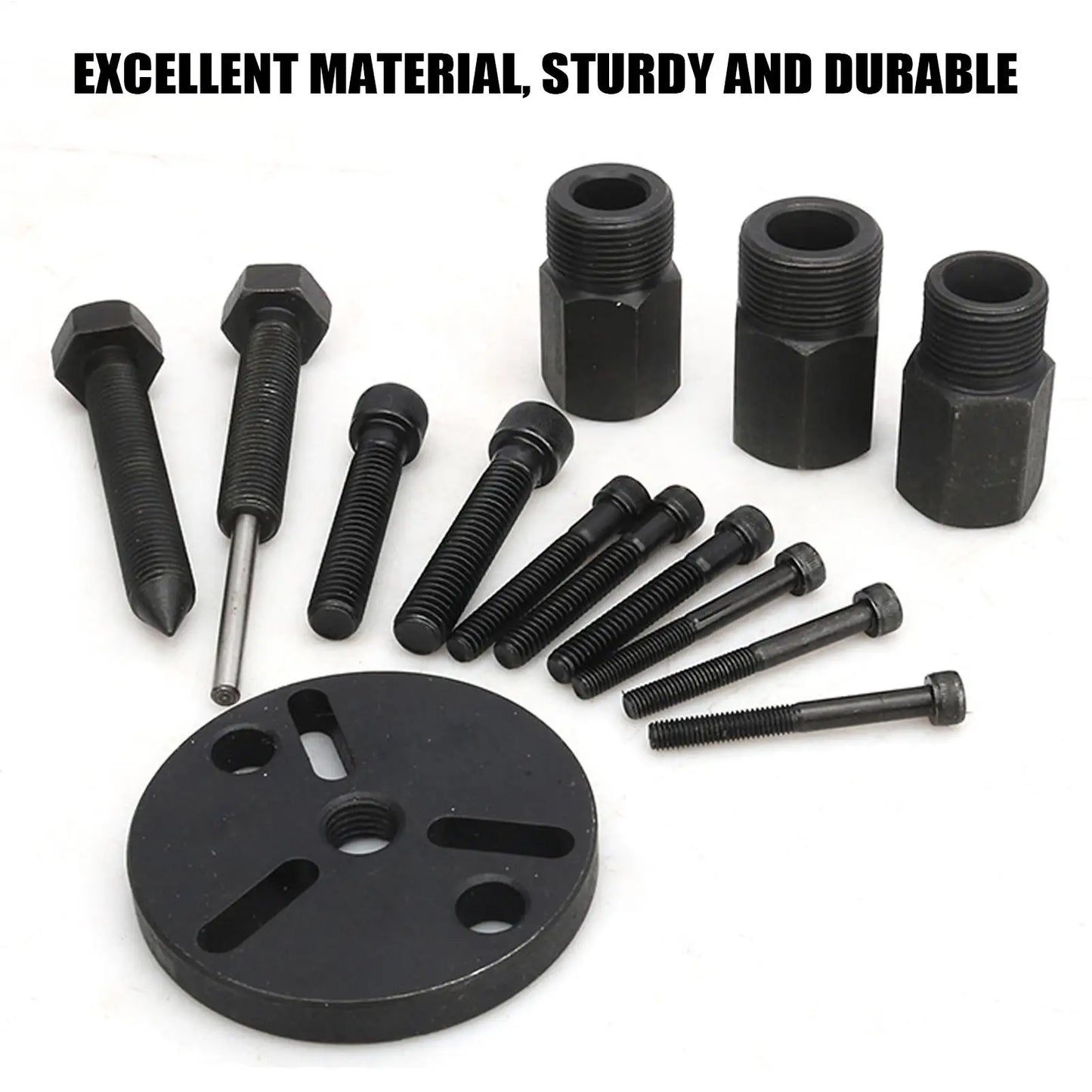 AC Clutch Removal Tool Disassembly Kit for Car Air Conditioning AC Clutch Repair Tool for Garage Workshop Outdoor Mechanics