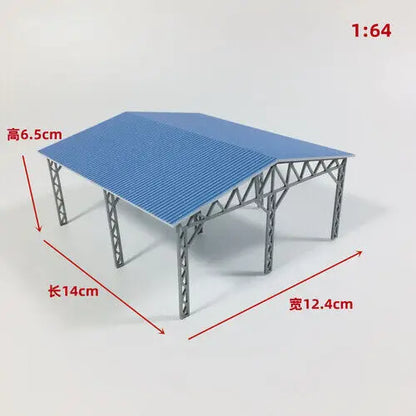 1/64/87 HO Scale Outland Model City Railway Fence Bleachers Benches Scene Model
