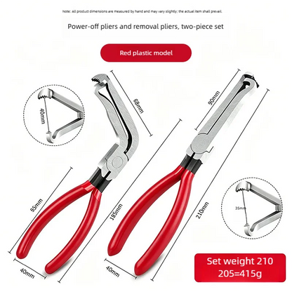 8" 60‑Degree Carbon Steel Electrical Disconnect Pliers Wire Plug Removal Tool for Auto Connectors Sensors Car Truck SUV Repair