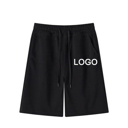 Customized Printed 60% Cotton Five-Quarter Pants Men Fashion Training Running Breathable Short Pants Women Casual Sport Shorts
