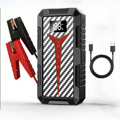 2026 New Portable Smart Jump Starter 12V Car Battery Booster  Power Bank with LED Light and Quick Charge Function work