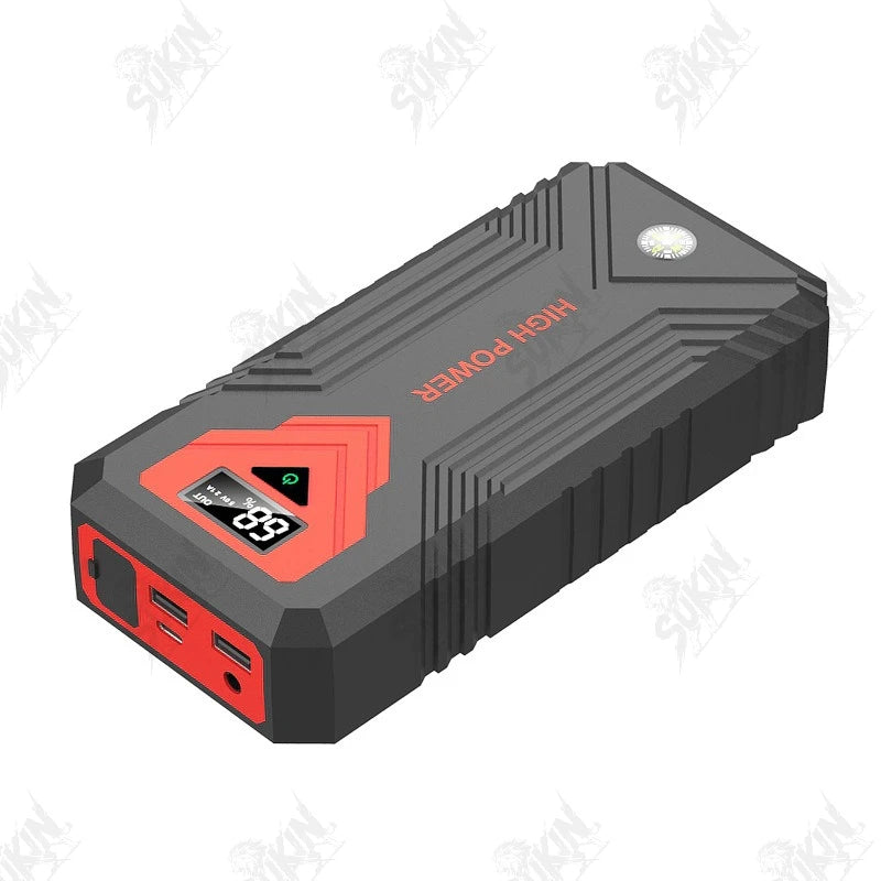 SUKIN Portable Jump Starter Power Station with LED Light&USB Port.12V Large Capacity Car Battery Starter with Lithium Battery
