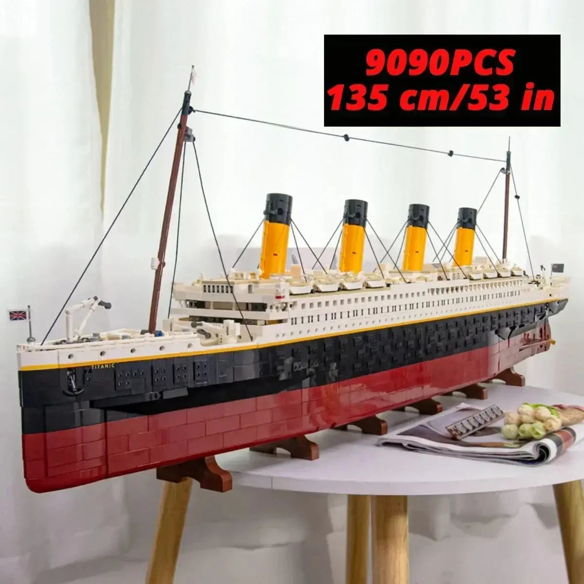 Classic 9090pcs luxury cruise ship model building blocks home decoration assemble toys creative holiday gifts