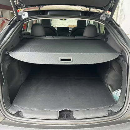 for Tesla New Model Y Juniper 2025 Cargo Curtain Cover Retractable Rear Trunk Luggage Carrier Privacy Protect Cover Accessories