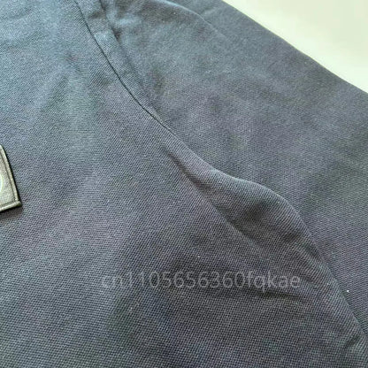 Top Compass Patch Long Sleeved Polo Shirt Spring Autumn All Cotton Casual Men's Luxury Golf Long Sleeved T-shirt Top Asian S-3XL
