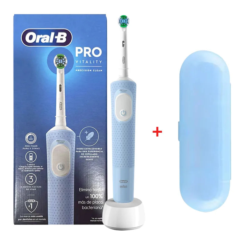 Oral B Electric Toothbrush D103 3D Action Daily Clean Teeth 3 Modes Visible Pressure Sensor Gum Cares Waterproof Rechargeabl
