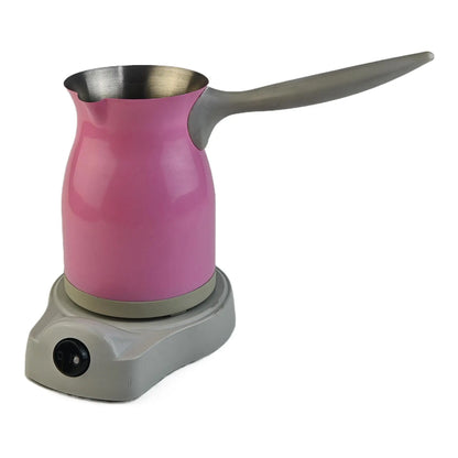 200ml Portable Stainless Steel Turkish Hand-pour Electric Coffee Pot Home Spill-proof Auto Heating Coffee Cup Kitchen Tools 800W