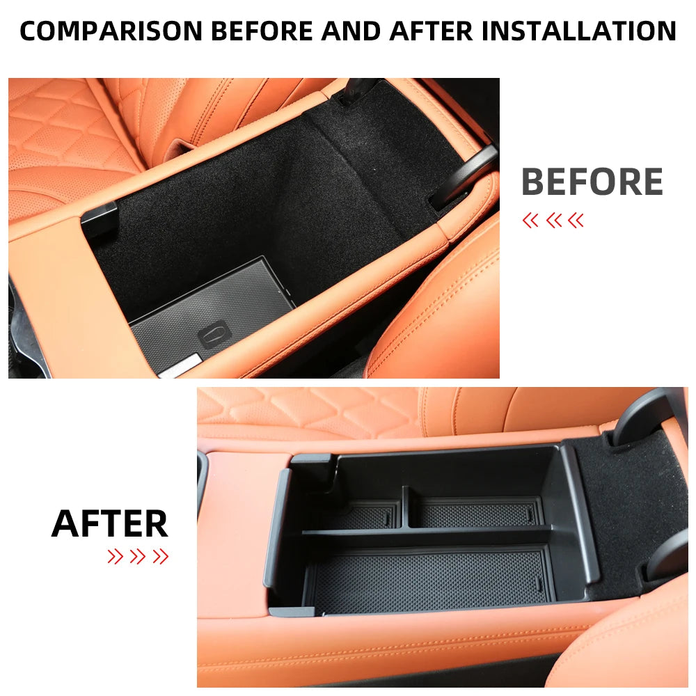 Armrest Storage Box for BYD Sealion 07 EV 2024 2025 Center Console Layered Storage Box Tray Plate Organizer Interior Accessories