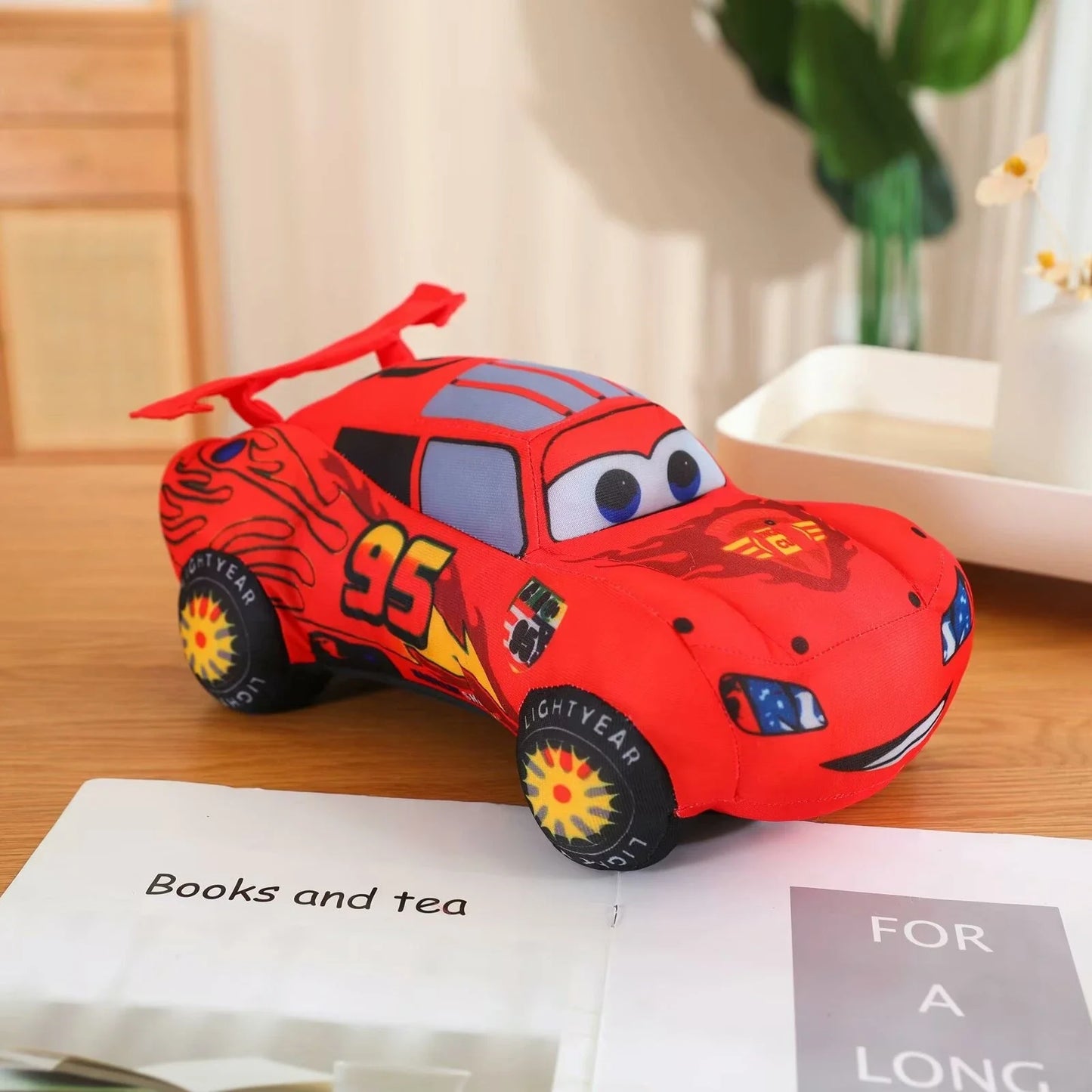 Cartoon Lightning McQueen Plush Toy Stuffed Cars Movie Anime Plushies Lovely Red Race Car Doll Home Decor Birthday Gifts