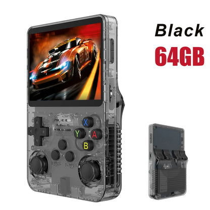 Open Source R36S Retro Handheld Video Game Console Linux System 3.5 Inch IPS Screen Portable Pocket Video Player 64GB Games Gift