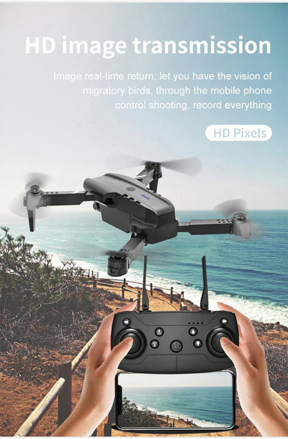 E99 Folding Drone Quadcopter Remote Control Handle Four Axis Aircraft HD 4K Photography UAV Altitude Fixation