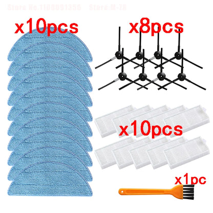 Side Brush Primary Dust Filter Mop Cloth Hepa Filter For ilife V5 V5s V3 V3s V5pro V50 V55 X5 V5s Pro Robot Vacuum Cleaner Parts