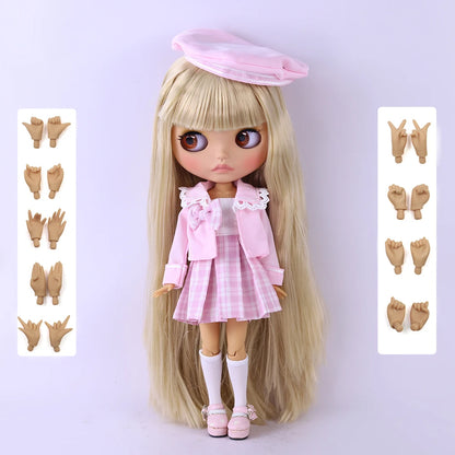 ICY DBS Blyth Doll 1/6 Joint 30cm tan Skin Matte Face Girl Set Doll BJD Toy Gift