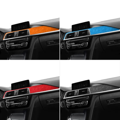 For BMW F30 F32 F34 Center Console Dashboard and Instrument Panel Trim Sticker Car Interior Tuning Accessorie Made of Alcantara