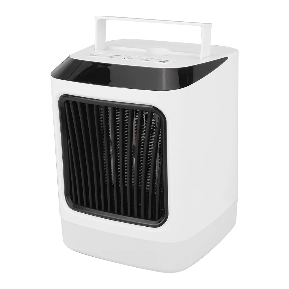 Portable Home Office Timing Electric Tabletop Fan Heater with Remote Control Electric Heater US 110-220V