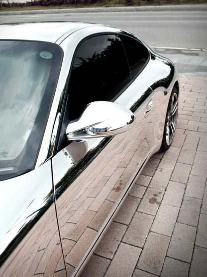 Stretchable Chrome Silver Vinyl Wrap Air Release Car Sticker Self Adhesive Film Roll DIY Decoration Chrome Mirror Film Wrapping