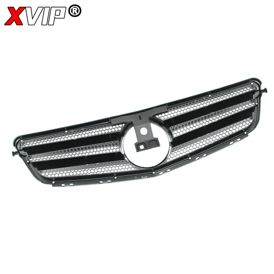 XVIP Glossy Black A - Style Racing Grille Chrome Bumper Grill For Mercedes Benz C-Class W204 08-14 C200 C230 C250 C280 C300 C350