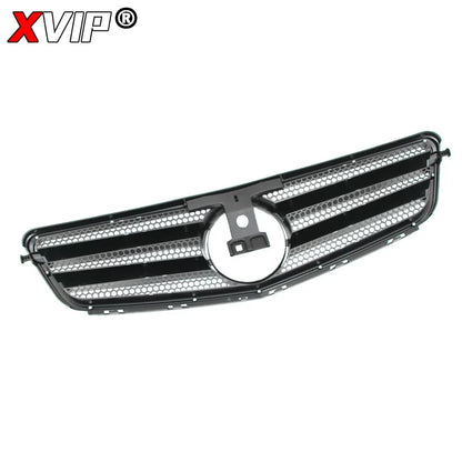 XVIP Glossy Black A - Style Racing Grille Chrome Bumper Grill For Mercedes Benz C-Class W204 08-14 C200 C230 C250 C280 C300 C350