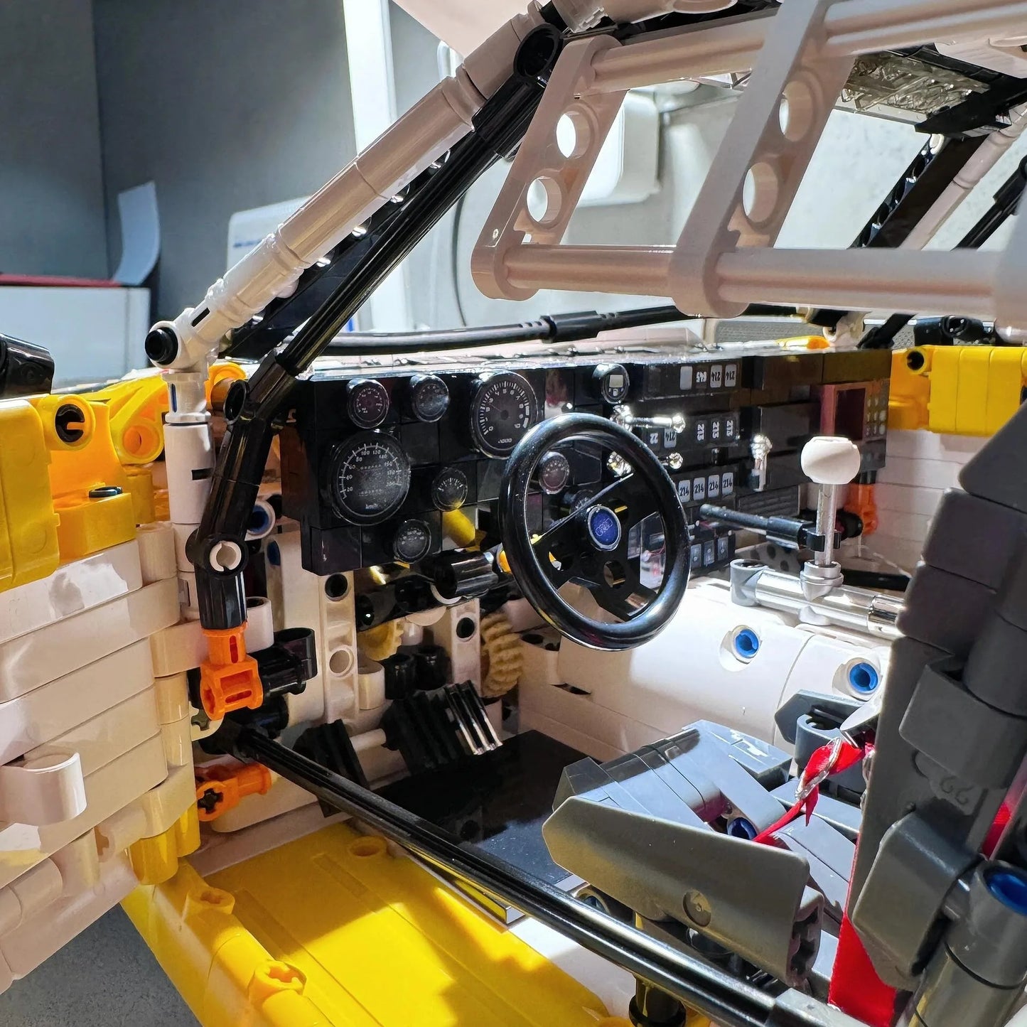 3887PCS Technical MOC 1:8 Racing Sport Retro Rally Car Building Blocks Classic Sportscar Model DIY Toys for Kid Adult Boys Gift