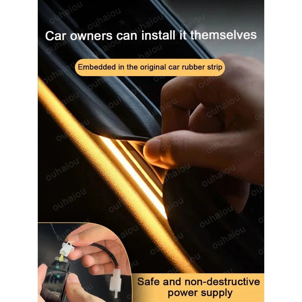 For Audi sedan series A3 A4 A6 A7 A8 trunk light modification light Atmosphere lights White warm white Rear Trunk LED Light Bar
