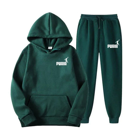 2025New Men's and Women's Hoodie Jacket Fashion Street Casual Set Autumn/Winter Brushed Sweatwear+Pants 2025 Multi Color Set