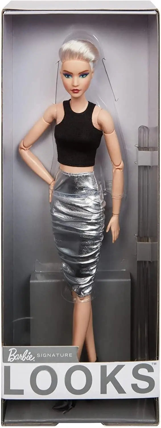 Authentic Barbie Looks Series Fashion Collection Dolls Black High Sister Collection Items Girls' Social Multi Joint Play Toys