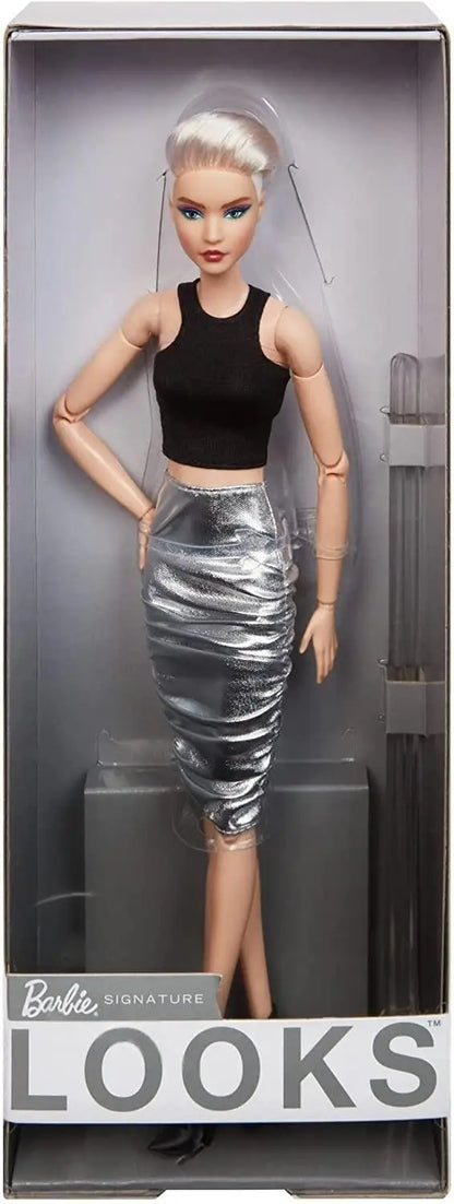 Authentic Barbie Looks Series Fashion Collection Dolls Black High Sister Collection Items Girls' Social Multi Joint Play Toys