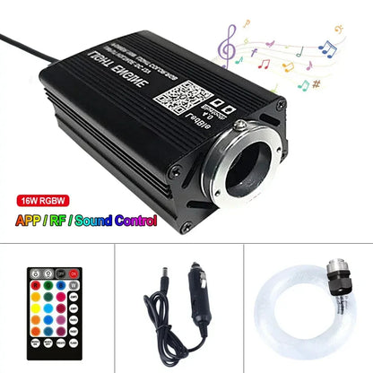 Starry Sky Roof LED Ambient Light RGB APP Control USB Car Interior Ceiling Atmosphere Lamp Universal for Sedan SUV Truck Decor