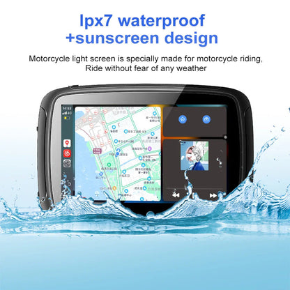 2026 Motorcycle Car GPS Navigation Wireless Apple Carplay Android Auto Car GPS Navigation IPX7 Waterproof Blutooth Google map