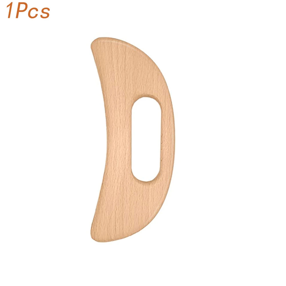 Wood Therapy Massage Tools, Wood Lymphatic Drainage Massage Tools Set for Body Sculpting, Maderoterapia Kit for Anticellulite