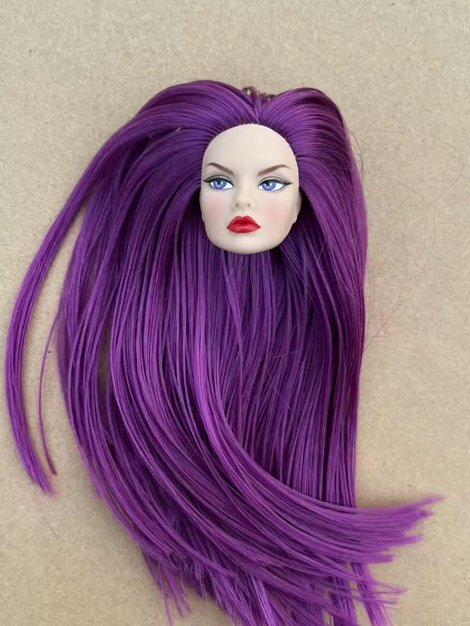 Poppy Good Makeup Head With Beige Yoga Slim Doll Body 1/6 Doll Figures Collective Toys Colorful Hair Doll Heads