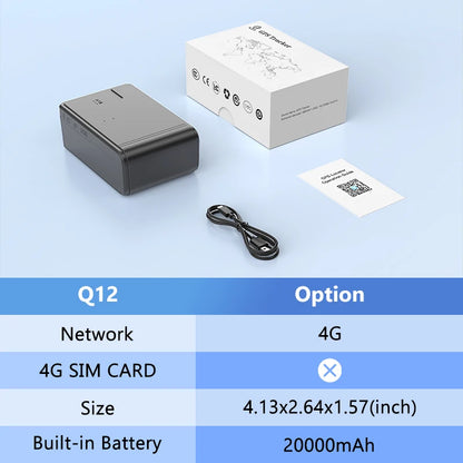 4G GPS Tracker Car 10000/20000mAh Vehicle GPS Locator Real-time GPS Tracking Device Long Standby Vibration Alarm Location APP