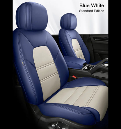 For Audi Q7 4L 2006 2007 2008 2009 2010 2011 2012 2013 2014 2015 Nappa Leather Custom Car Seat Covers Set Protector Accessories